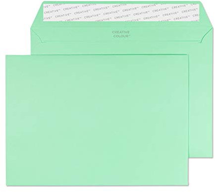 Blake Creative Colour C5 162 x 229 mm 120 gsm Peel & Seal Wallet Envelopes (45317) Spearmint Green - Pack of 25