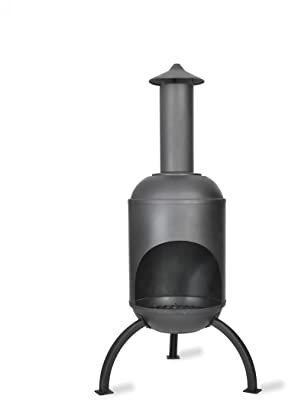 Sarsden Chiminea by Garden Trading | Crafted in Raw Metal | H160 X Diameter 70cm | Assembly Required