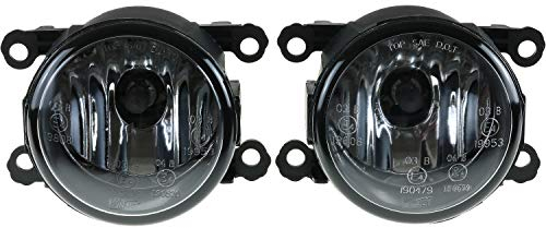 Uppsättning dimljus klart glas krom inklusive glödlampa H11/55 W