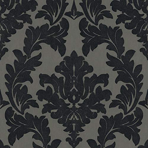 Papier peint intissé baroque Tapisserie chambre 335805 33580-5 Architects Paper Castello | Gris/Noir/Anthracite | Rouleau (10,05 x 0,52 m) = 5,23 m²