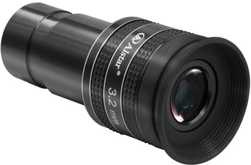 Alstar 1,25 Zoll Teleskop Okular - 58 Grad 3,2 mm Planetenokular für Teleskop - Voll mehrfach beschichtetes Weitwinkelobjektiv für Astronomie & Astrofotografie