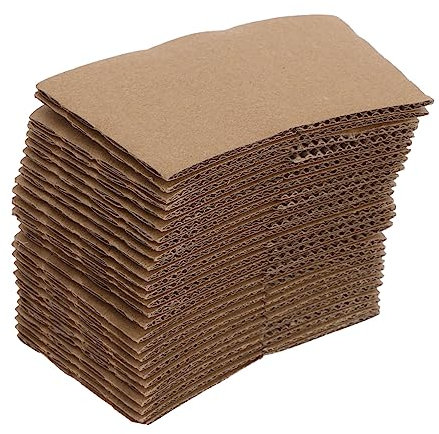 SOLUSTRE 100piezas De Vaso De Papel Anti-escaldaduras Funda Para De Agua y Protector Para Café y Té Para Oficina y Hogar