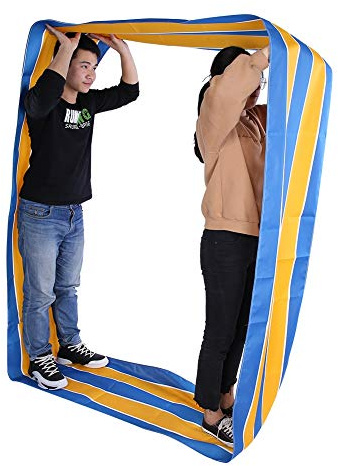 Teamwork Games Group Learning Activity Run Mat for Kids and Adults, Waterproof Oxford Cloth with Stripe Design, Enhance Sensory and Coordination Skills (6 meters circumference)