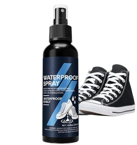 Spray impermeable para lluvia y manchas, spray impermeabilizante para zapatillas, protector de agua de tela de 120 ml, spray impermeabilizante para caza, senderismo, botas al aire libre, nanoprotecció