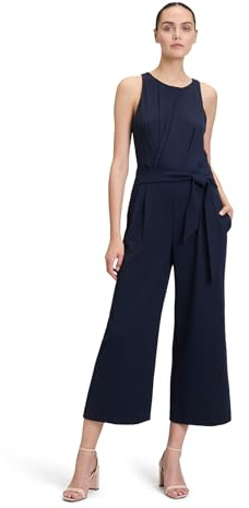 Vera Mont Damen Jumpsuit mit Bindegürtel 42, Night Sky