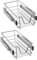 VANCHEMO Küchenschrank Organizer 2X Teleskopschublade Schrankauszug Ausziehbare Ablage Küchenschubladen Küchen Regal Korbauszug Küchenregal für 30 cm Schränke