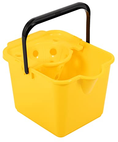 Addis Seau à Franges et essoreuse Jaune Soleil Capacité 12 l