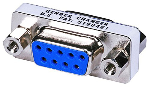 Monoprice DB9 Mini Gender Changer - Female to Female, White
