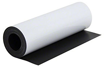 MagFlex® Flexible Gloss White Magnetic Sheet for Creating Magnetic Pictures, Artwork, Signs or Displays - 300mm Wide - 5m Length - Pack of 2