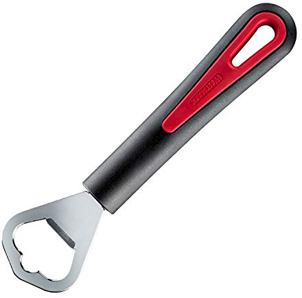 Westmark Ouvre-bouteille/Décapsuleur, Chromé, longueur : 17 cm, Acier/plastique, Gallant, noir/rouge, 29082270