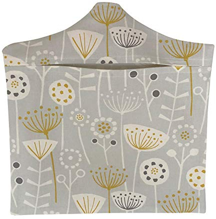 CUSHIONS2U Handmade Scandi Style Bergen Grey Peg Bag & Wooden Hanger