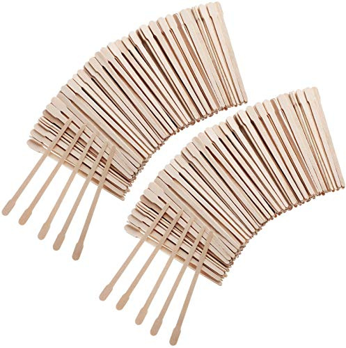 500 Pièces Bâtons de Cire en Bois Petites Spatules de Cire Applicateurs d'Épilation à Sourcils Bâtons d'Artisanat en Bois Bâtons d'Épilation du Corps du Visage