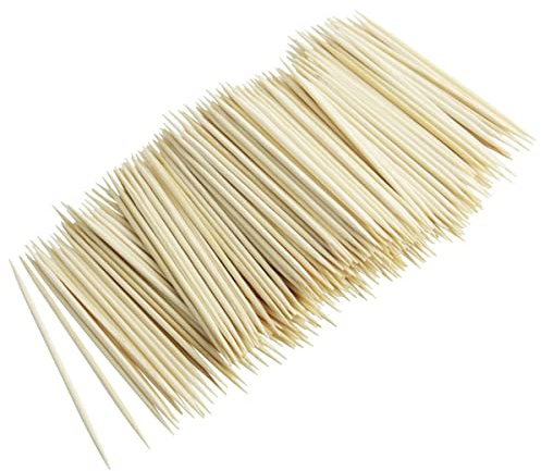 Fackelmann 31250 Zahnstocher Nachfüllpackung Zahnstocher 500 Stück FSC Holz 6,5cm