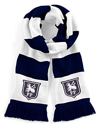 Preston 1940s-1960s Retro Traditional Football Scarf Embroidered Logo