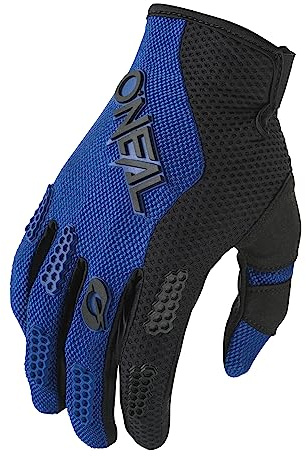 O'NEAL | Guanti Moto & Motocross | MX MTB FR Downhill | Vestibilità, Materiale permeabile all'aria | Element Glove RACEWEAR V.24 | Adulti | Nero Blu | Taglia M