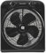 Grunkel - Ventilador de suelo potente y ligero - BOXFANNG - Circulador de aire con temporizador de 60 minutos y 3 velocidades. Aspas 30cm de diámetro, función oscilación. - 50W (Negro)