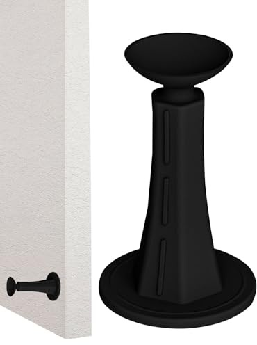 Tope de la puerta adhesiva - Protección de pared, sello de goma autoadhesivo | Absorción de choque efectiva, instalación sin perforación, protección sostenible para piso y pared, para la casa, la ofic