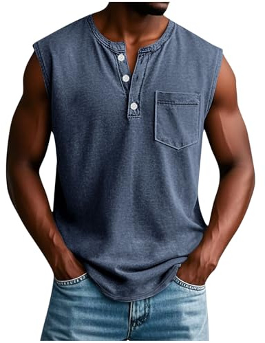Débardeur Homme Sport Bodybuilding Debardeur Hommes Coton Musculation Fitness Gym Debardeur de Sport Hommes sans Manches Respirant Décontracté T-Shirt Tank Tops Vêtements Actifs Pas Cher