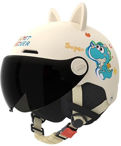 Motorrad-Halbhelm Für Kinder Von 2-14 Jahren, DOT-Geprüft, Geeignet Für Jungen Und Mädchen, Straßen-, Go-Kart-, Dirtbike-, Elektroroller- Und Quad-Fahrten, Moped- Und ATV-Helme 9,48-56cm
