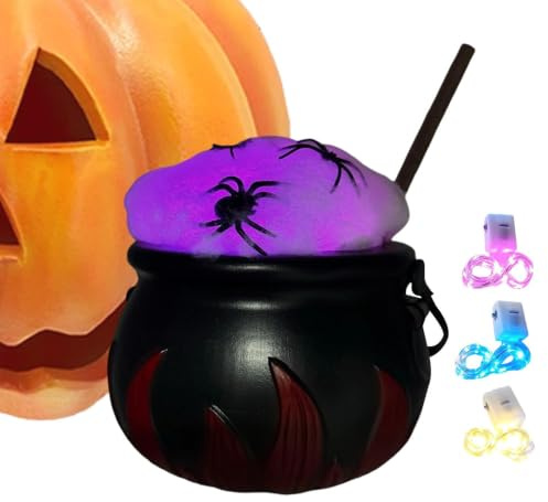 Genérico Svart kittel Halloween dekorativ present med | Häxvattenkokare dekoration för barn, flickor, vuxna, tonåringar, familj och