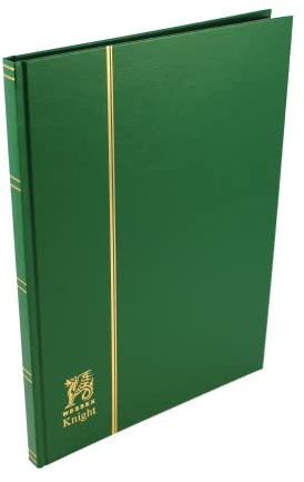 Green Wessex Knight 8 Page 16 Side Black Page Stamp stockbook