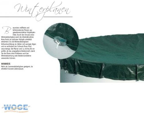 Trendpool PEB Winterabdeckplane 180 g/m² Rechteck 1000 x 500 cm