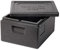 Thermo Future Box Gn 1/2 Thermobox Kühlbox térmica, Caja de Transporte, EPP (Polipropileno expandido), Negro, 15 L