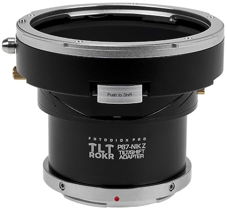 Fotodiox Pro TLT ROKR - Tilt/Shift Lens Mount Adapter for Pentax 6x7 Lenses to Nikon Z-Mount Mirrorless Cameras
