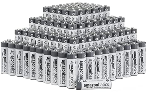 Amazon Basics AA-Alkali-Batterien, Industriequalität, 1,5 V, 5 Jahre lagerfähig, 200 Stück