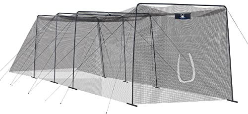 ANYTHING SPORTS Full Batting Cage. Perfect Baseball Batting Cage, Softball Batting Cage, Complete Package with Frame and Netting (60 Feet)