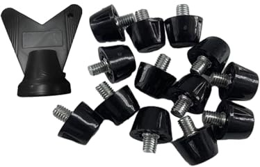 MagiDeal 12x tacos para botas de fútbol con llave M5, tacos de repuesto para zapatos de Rugby, tacos cómodos para botas de fútbol para competición