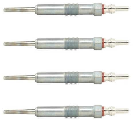 (4 Stück) Glühkerzen für Logan Sandero Duster Dokker Note Qashqai Cube Juke Pulsar Micra Modus Clio Twingo Laguna Kangoo Megane Scénic Captur Q30 Klasse A B Citan 1,5 DCI