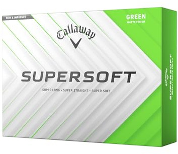 Callaway Golf Supersoft Golf Ball 2025, Green