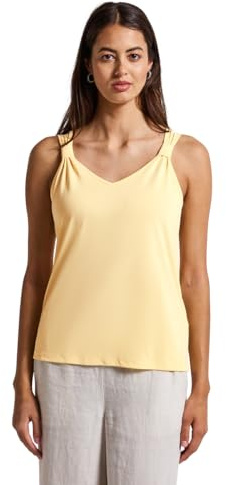 STREET ONE Top de Seda con Nudo para Mujer, Buttercream Yellow, 42