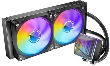 Azza Pyramid 240 Boitier PC Refroidisseur de Liquide Tout-en-Un 12 cm Noir 1 pièce(s)