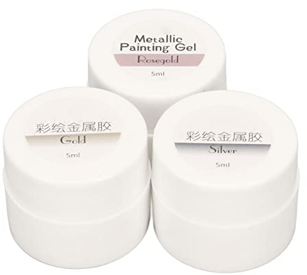 Pretfy Wire Drawing Nail Gel, Strong Line Pulling Gel, Perfekt för Konstnärliga Nageldesigner Hemma och Salonger, Innehåller 3 Färger