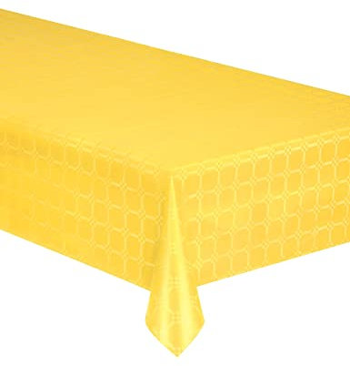 Generique - Nappe en Rouleau Papier damassé Jaune