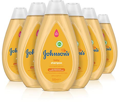 Johnson's Baby Shampoo 500ml Gentle Hair Cleanse 6 Pack