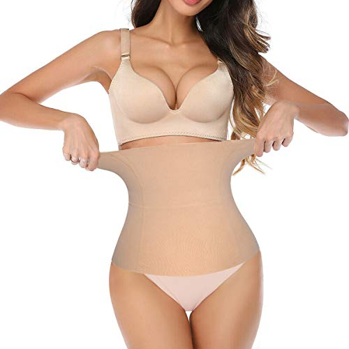 Junlan Taillenmieder Bauchgurt Schwangerschaft Postpartum Gürtel Für Damen Korsett Damen Bauchweg Shapewear Damen Bauchweg Bauchgurt Nach Geburt (Beige, M)