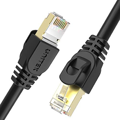 Cable de Red Ethernet UNITEK Cat.7 I 2 Igual RJ45 568BI 3 Metros I 10 Gbit/S I Cable Ethernet, LAN, DSL, Switch, Router, Modem, Acces Point I 100% Cobre, 26 AWG I Negro