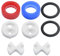 YPLonon Tap Washers for Mixer Taps Tap Valve Cartridges Replacement Ceramic Discs and Silicon Washers Inserts 1/2 Turn Gaskets Rings Reversed Sealed for Tap Valve Leaking Tap Repairing