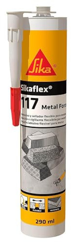 Sika - Sikaflex-117 Metal Force, Grigio Chiaro - Adesivo elastico per l'incollaggio di elementi metallici - Buona lavorabilità - Cartuccia da 290ml