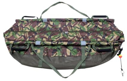 Camo Carp Fishing Cradle & Retainer Sling Combo (Retainer Sling)