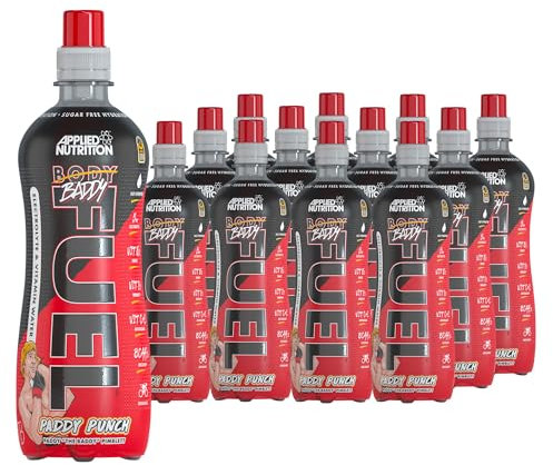 Applied Nutrition BodyFuel Electrolyte Water - Body Fuel Prime Drink with BCAAs and Vitamins, Fast Hydration (12 x 500ml) (Paddy Punch)