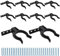 THETAG Küchen Sockelleisten Clips, 10 Stück Küchen Sockelleisten Clips Set Küchensockel Befestigungsclips Leistenclips für Sockelleiste mit 30 Schrauben für Schränke, Couchtische, Weinschränke