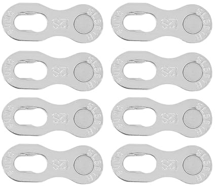 KooingTech Kettenschloss Fahrradkette, 4 Paar Stahl Kettenglieder Fahrrad, 12 Geschwindigkeits Fahrrad Kettenschloss