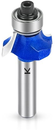 NICAVKIT Fresa de radio de 5 mm con vástago de 8 mm, brocas de fresado redondas de carburo cementado, fresas de borde para trabajar la madera