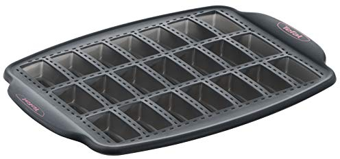 Tefal Crispybake Moule 21 mini financiers, 100% Silicone haute qualité, Résistance, Cuisson parfaite, 29x21 cm J4171314