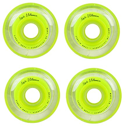 Labeda Millennium Gripper Green Roller Hockey Inline Wheels 76mm X-Soft 4 Pack Green 74A (X-Soft)