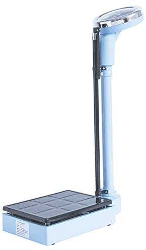 Telescopic Pole Height And Weight Scale, With Oversized Dial – Adjustable Height Rod Mechanical Column Scale, Weighing Range 120kg, For Accurate Measurements